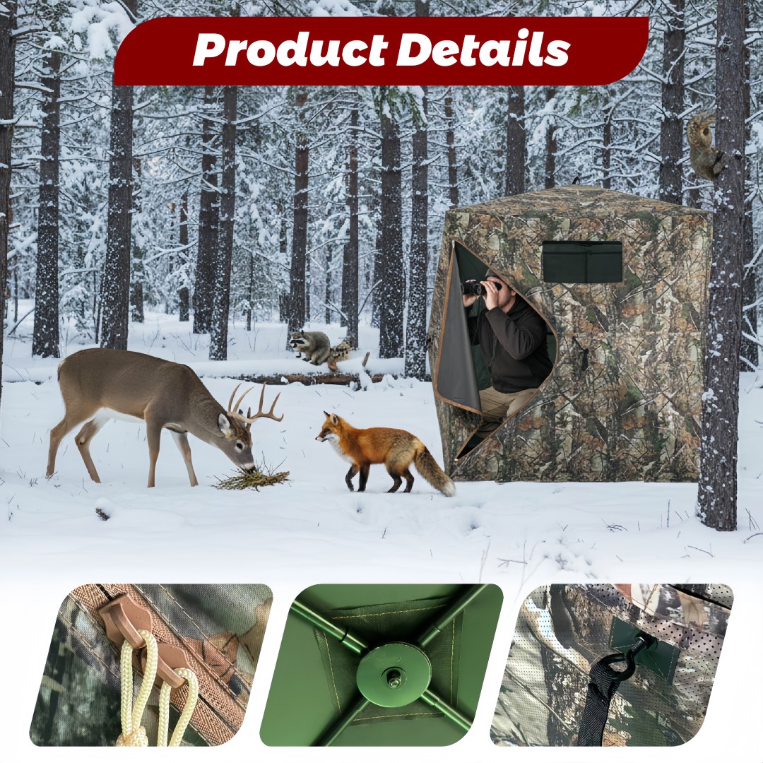 Hunting & Outdoor Supplies - Camouflage Pop-Up Hunting Blind Easy Setup