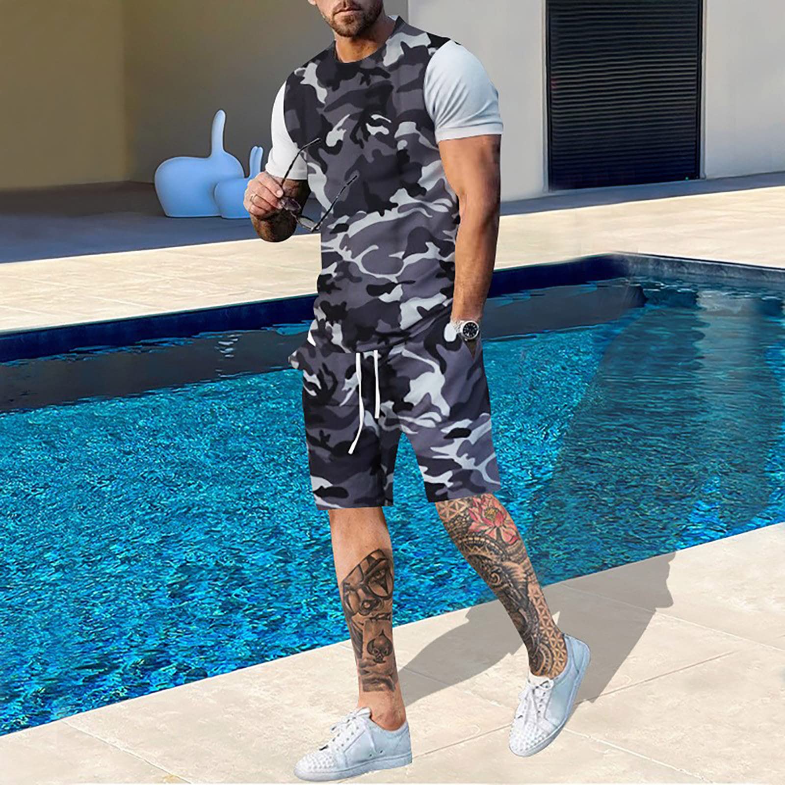 Summer Men Camouflage T shirt  - огляд і ціна Outdoor Hunting Outfit