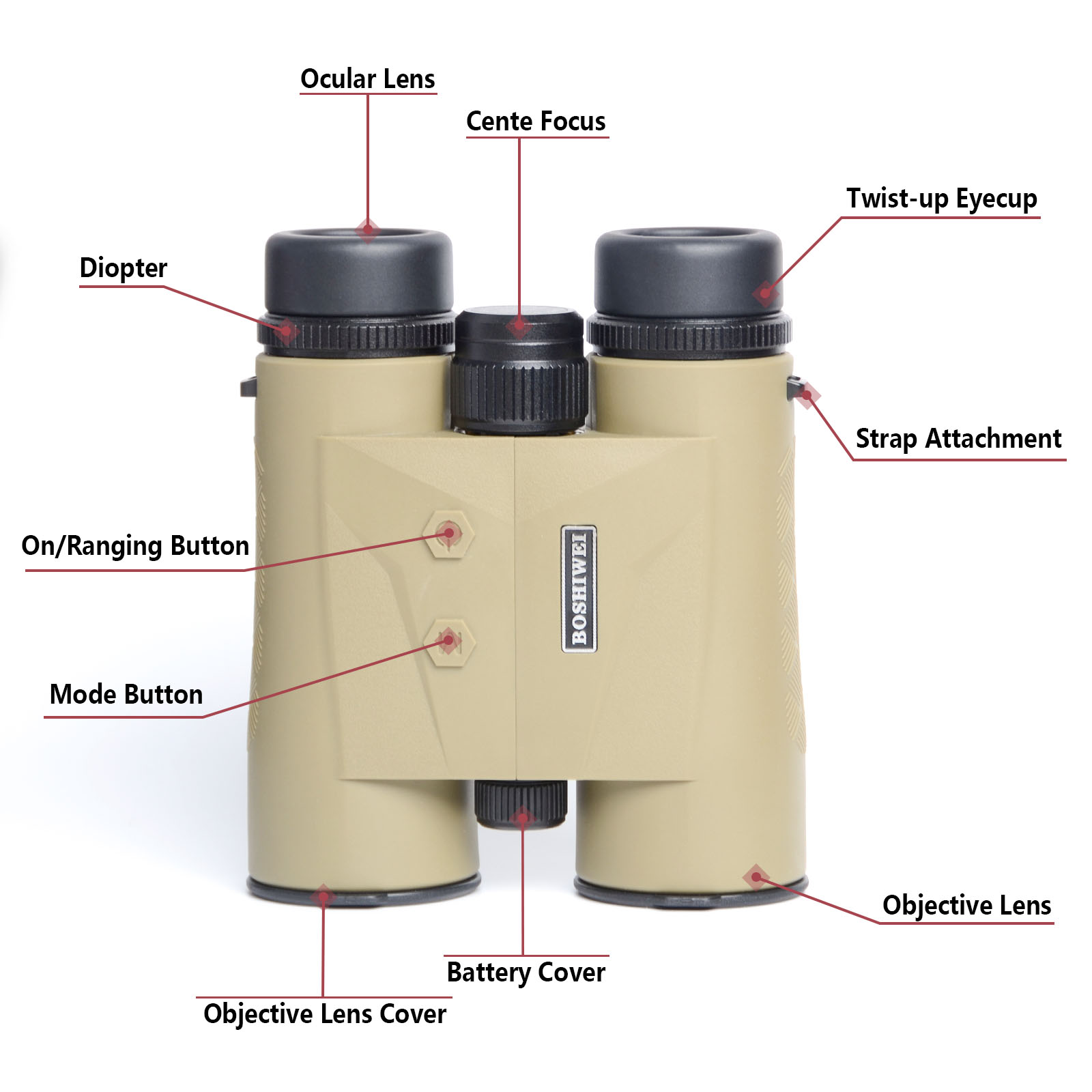 BOSHIWEI 10x42 HD Laser Rangef - огляд і ціна Hunting Outdoor Jobs