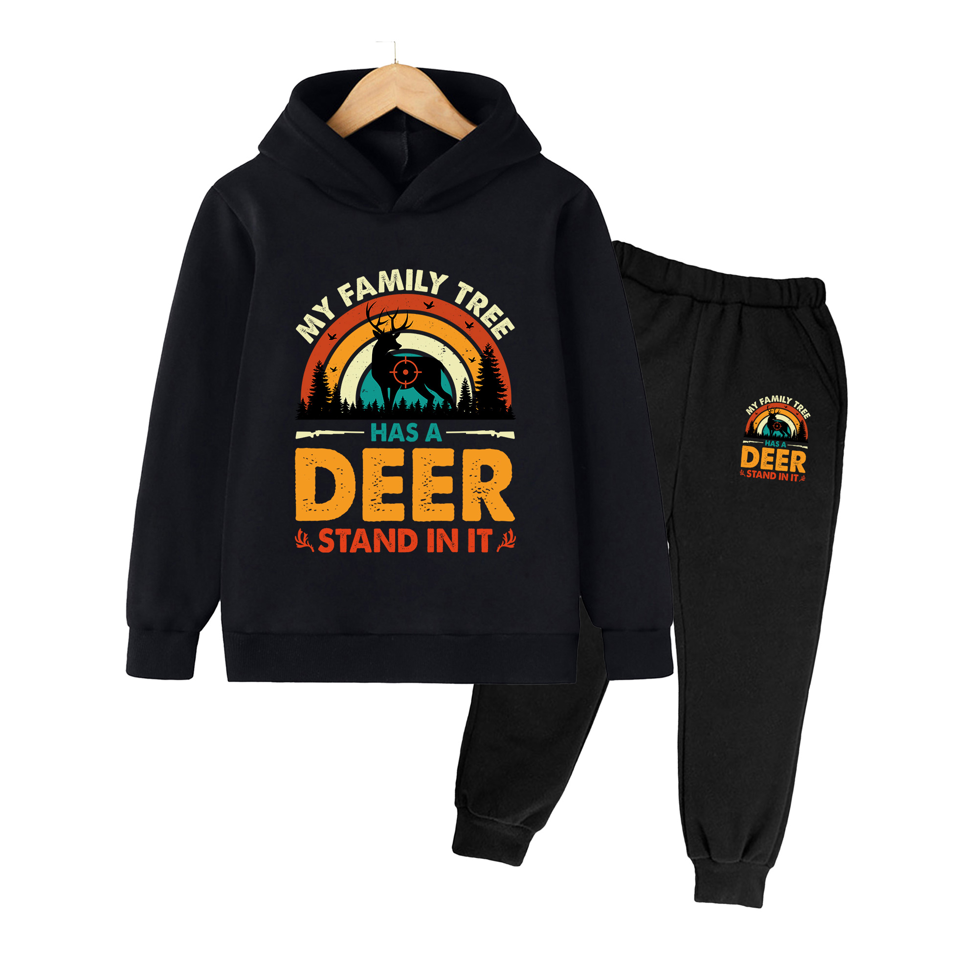 Kids Hoodie & Sweatpants Set,  - огляд і ціна Outdoor Hunting Outfit