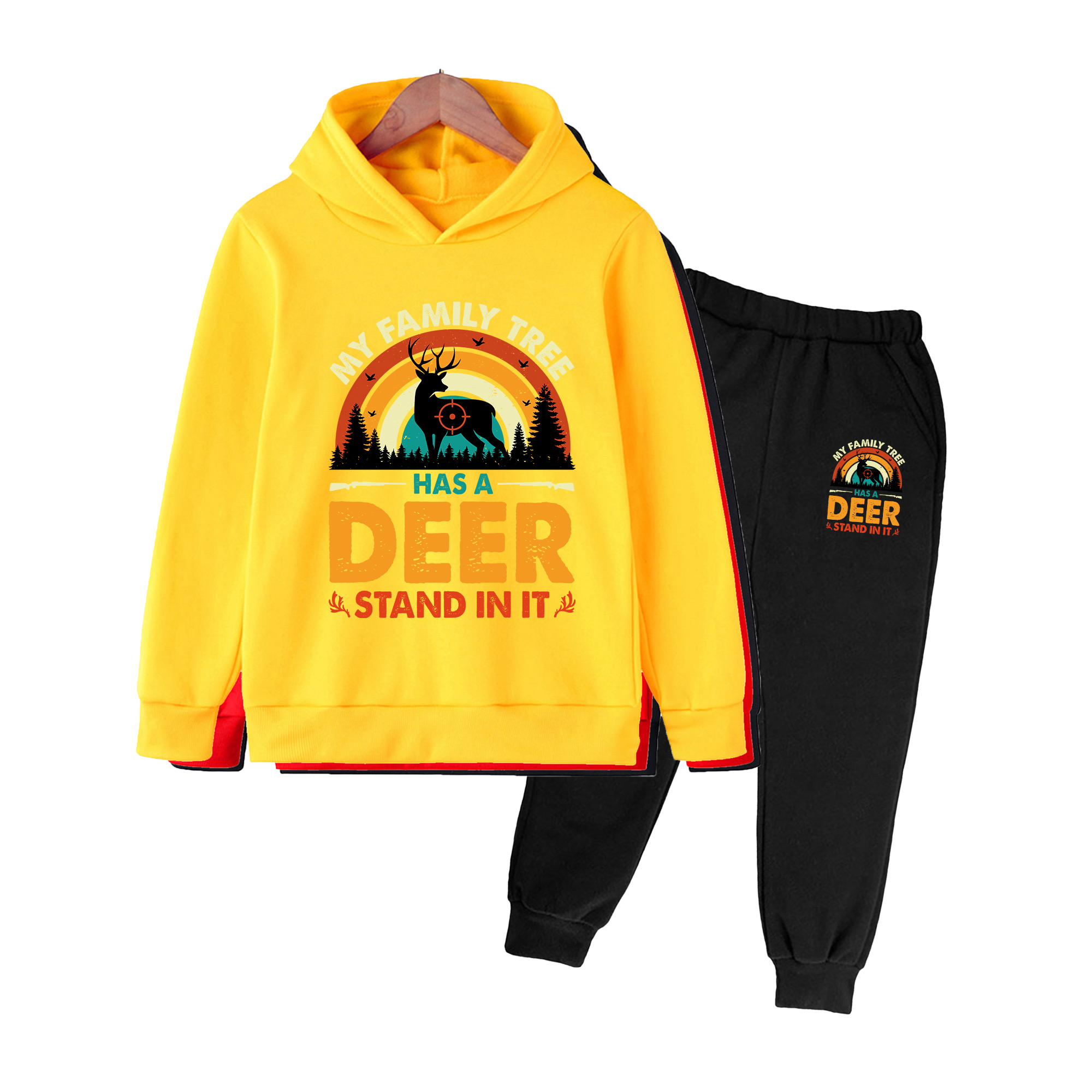 Kids Hoodie & Sweatpants Set,  - огляд і ціна Outdoor Hunting Outfit