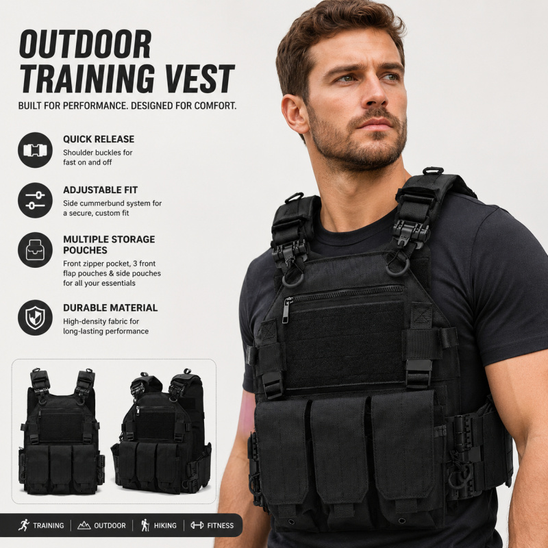 Tactical Vest Polyester Carrie - огляд і ціна Outdoor Hunting Magazines