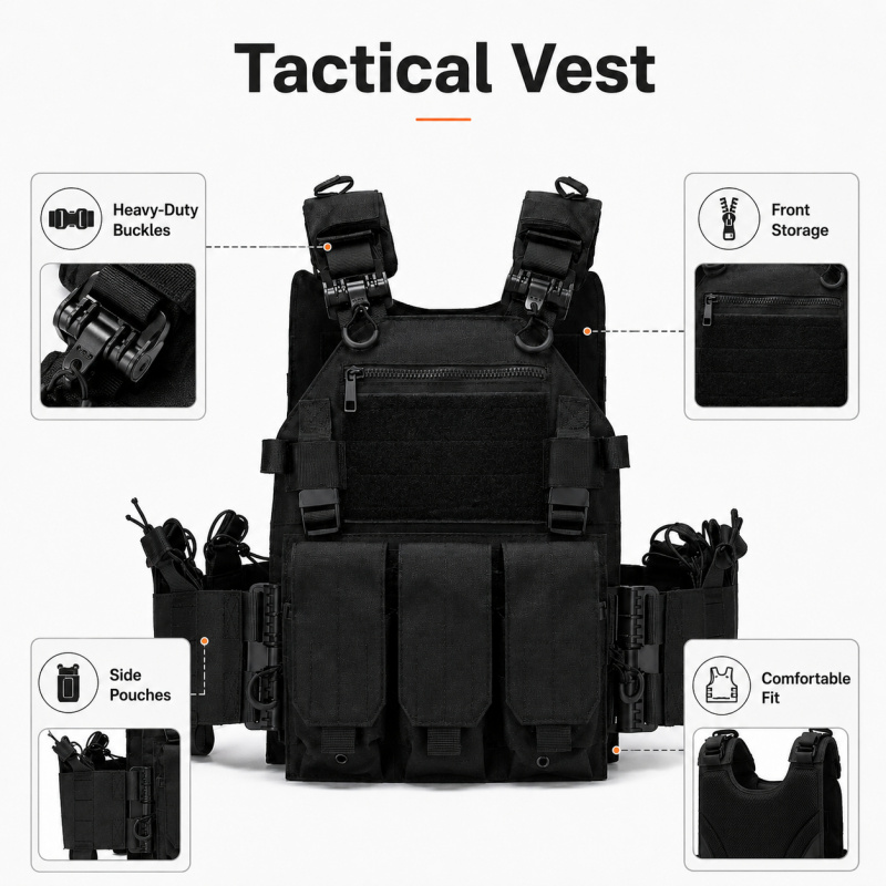 Tactical Vest Polyester Carrie - огляд і ціна Outdoor Hunting Magazines