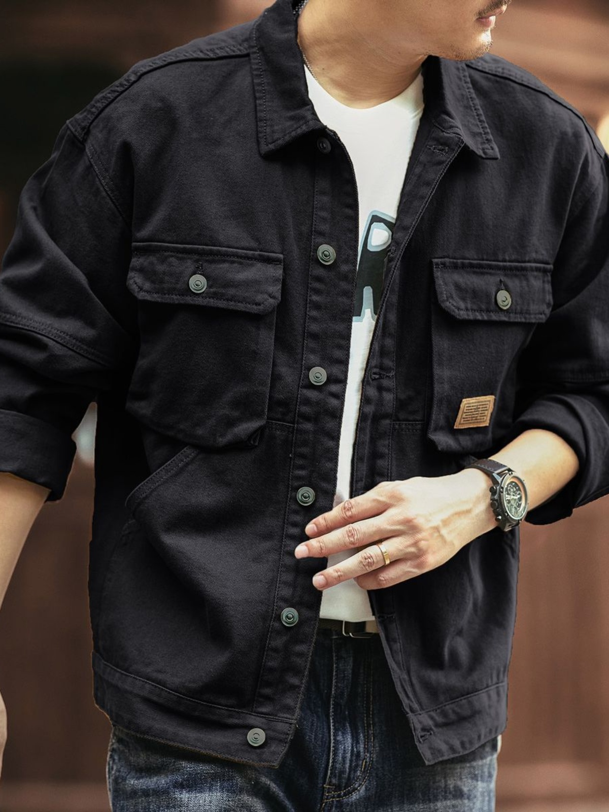 Retro American Denim Jacket Me - огляд і ціна Outdoor Hunting Outfit