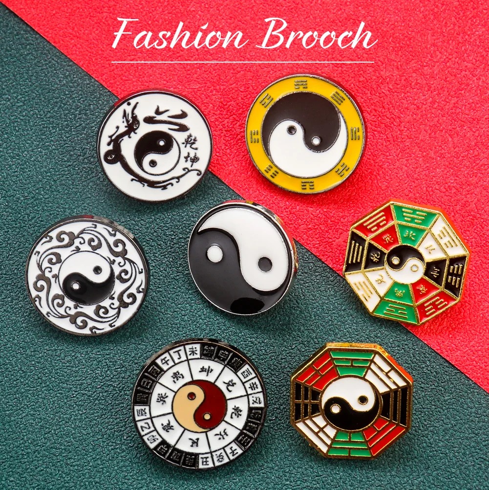 Yin Yang Symbol Metal Brooch C - огляд і ціна Hunting Outdoor Shirts