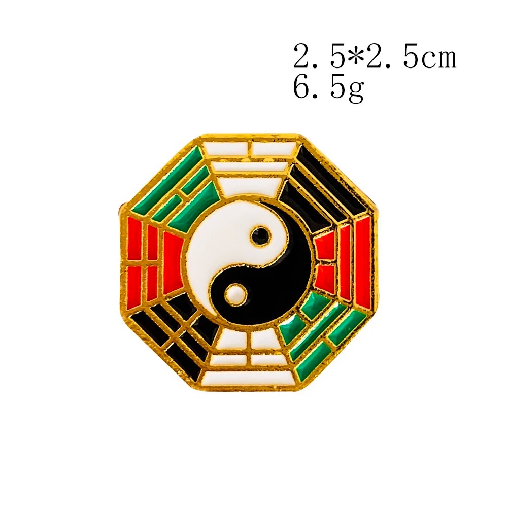Yin Yang Symbol Metal Brooch C - огляд і ціна Hunting Outdoor Shirts